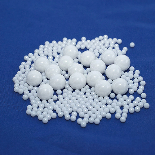 Utilisation de billes de zircone.